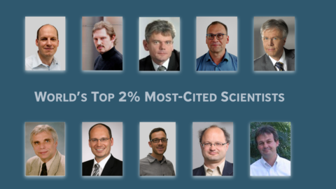 Towards entry "Ten Department Members Listed as the World’s Top 2% Most-Cited Scientists"
