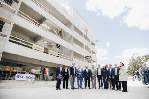 The five-storied building is an important component in the master plan for the continued development of the Faculty of Engineering at FAU Campus Erlangen (South).